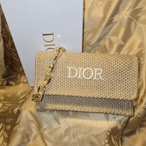 Dior Tan Women's Bag with Gold Chain GWP